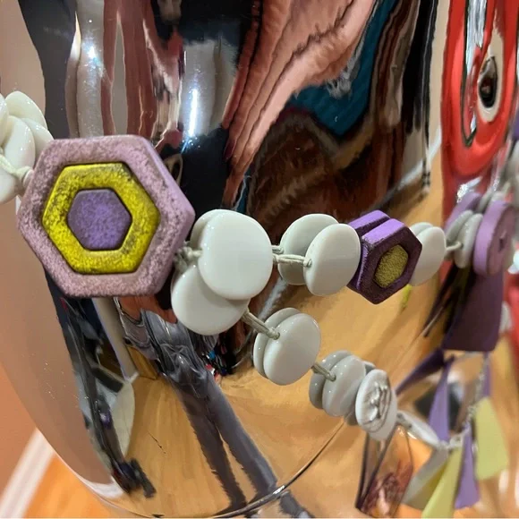 Colorful Save the Queen Geometric Beaded Belt - Picture 2 of 3